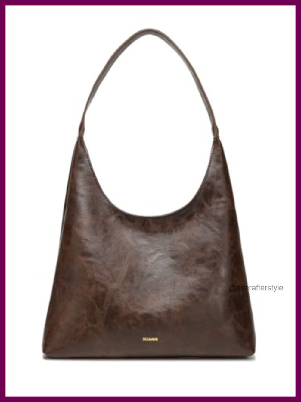 Vegan Leather Hobo Bag Faux Leather Slouchy Shoulder Tote Purse